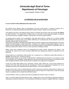 La profezia che si autoavvera
