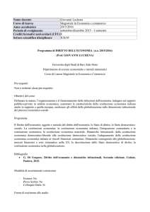 Diritto dell`economia