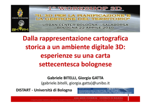i esperienze su una carta settecentesca bolognese