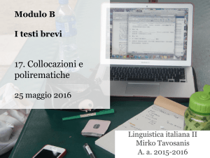 17. Collocazioni e polirematiche File