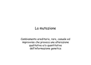 La mutazione