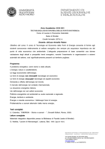 dipartimento di scienze geografiche e
