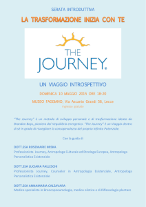 UN VIAGGIO INTROSPETTIVO
