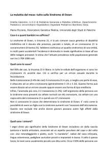 Sindrome di Down - Società Italiana di Pediatria