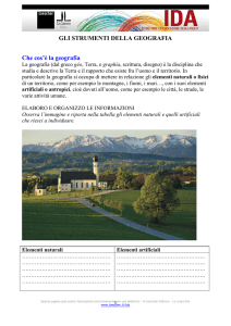 GLI STRUMENTI DELLA GEOGRAFIA Che cos`è la geografia