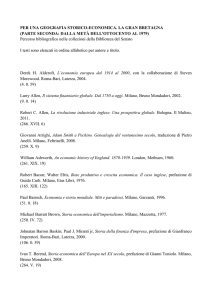 Per una geografia storico-economica. La Gran Bretagna