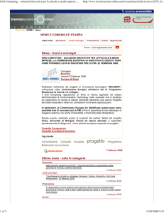 Grid Computing – soluzioni innovative per le piccole e medie