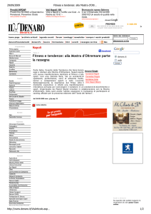 Fitness e tendenze: alla Mostra d`Oltremare parte la rassegna