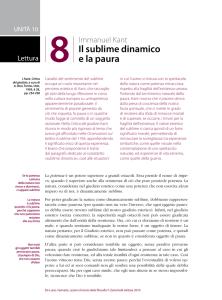 Immanuel Kant, Il sublime dinamico e la paura