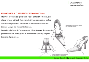 I sistemi di rappresentazione_Proiezione assonometrica obliqua