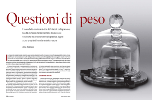 Il manufatto centenario che definisce il chilogrammo, l`unità di