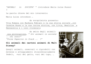 Gli animali dei cartoni animati di Walt Disney?