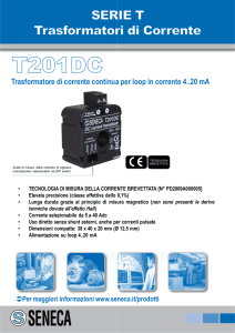 Trasformatore di corrente continua a per loop in corrente 4..20 mA