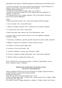 Le tesine sono opzionali e deve essere comunicato prev