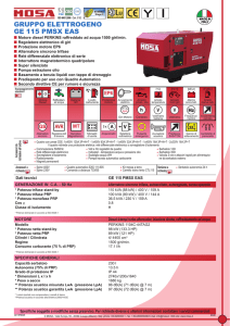 GRUPPO ELETTROGENO GE 115 PMSX EAS
