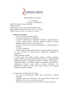 PROGRAMMA DI ITALIANO A. S. 2015/2016 CLASSE I C