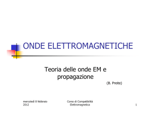 Slides ONDE ELETTROMAGNETICHE