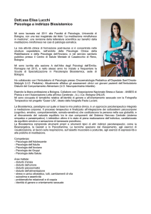 Dott.ssa Elisa Lucchi Psicologa a indirizzo Biosistemico