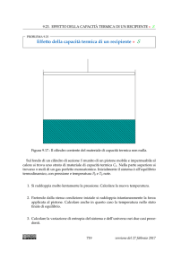 Effetto della capacità termica di un recipiente ⋆ S
