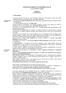 Diritto commerciale II – I contratti
