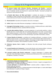 Classe III A Programmi Svolti