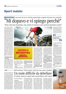 Mi dopavo e vi spiego perchè