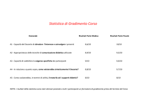 Statistica Gradimento Corso