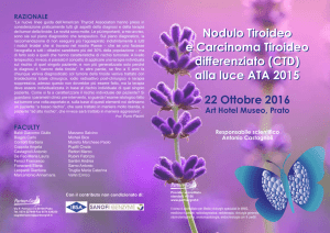 Nodulo Tiroideo e Carcinoma Tiroideo differenziato (CTD) alla luce
