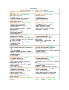 Settimana 1