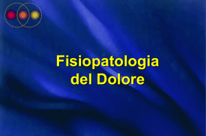 Fisiopatologia del Dolore