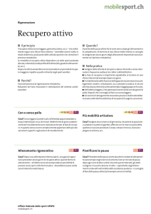 mobilesport.ch – Allenamento/Lezione Rigenerazione – Recupero