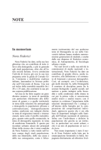 In memoriam Nora Federici