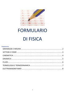 FORMULARIO DI FISICA
