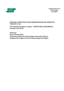 Prof.ssa Marina ZICHE, Società italiana di farmacologia (ISS)