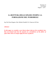 la rottura dello spazio-tempo: la formazione del wormhole