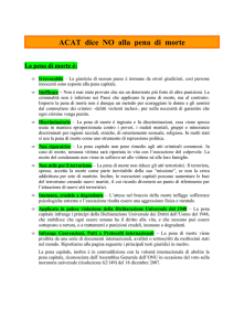 Perché è inutile la pena di morte