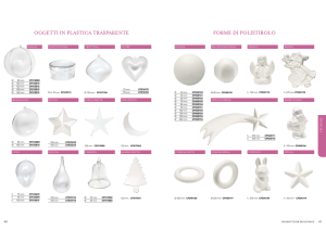 Oggetti in polistirolo e plastica da decorare