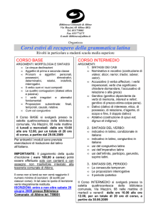 manifesto latino - Comune di Albino