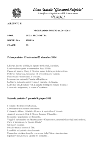 programma svolto 3 S storia prof. L. Trombetta