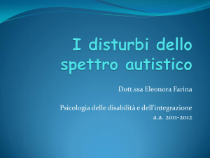 I disturbi dello spettro autistico_Dott.ssa Farina