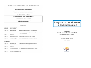 Insegnare la comunicazione in ambiente naturale
