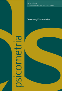 Screening Psicometrico