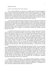 1 Domenico Caccamo Evola e la critica della civiltà. Freud e