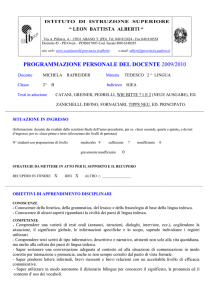 progr DOCENTE Rafreider classe 2^ B I 09-10