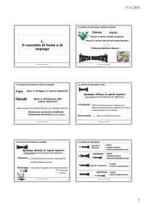 17/11/2015 1 1. Il concetto di fonte e di impiego