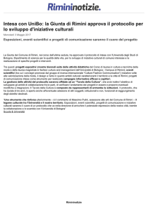Intesa con UniBo: la Giunta di Rimini approva il