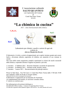 La chimica in cucina