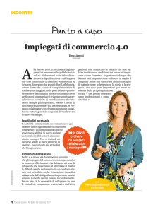 07.03.2017 Impiegati di commercio 4.0 Si dovrà evolvere da