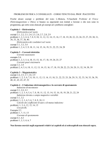 PROBLEMI DI FISICA 2 CONSIGLIATI – CORSO TENUTO DAL