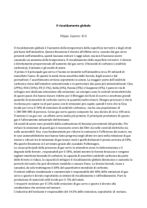 Il riscaldamento globale